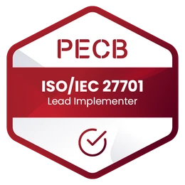 PECB Certified ISO/IEC 27701 Lead Implementer badge